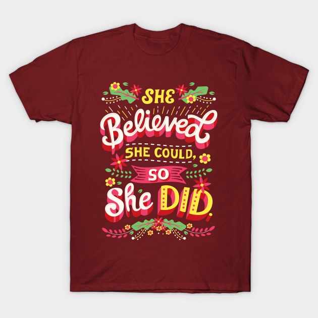 She believed she could T-Shirt by risarodil